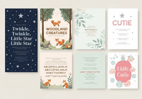 Collage of diverse baby shower invitation themes and styles.