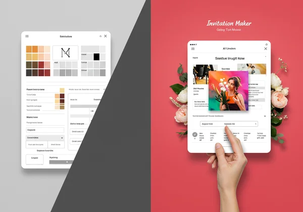 AI vs template invitation design comparison