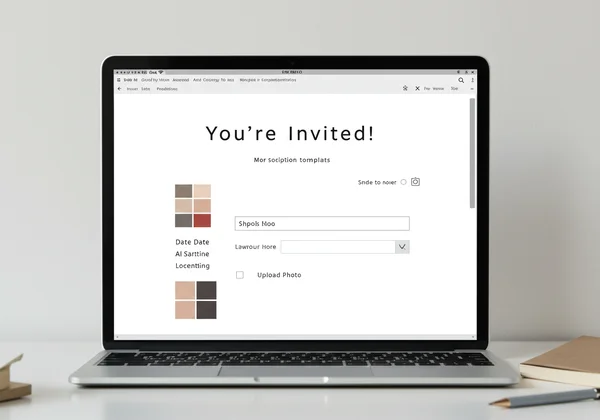 Generic invitation template with limited options