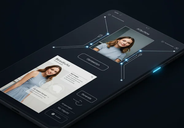 AI-powered tool creating a personalized invitation with photo