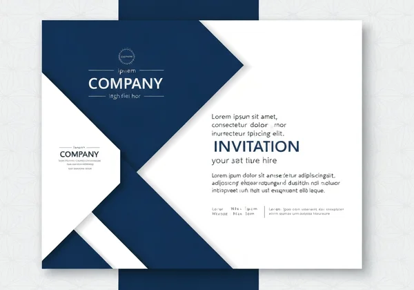 Corporate invitation perfectly aligned with brand identity.