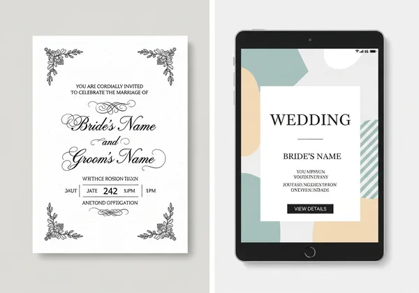 Traditional and digital event invitations