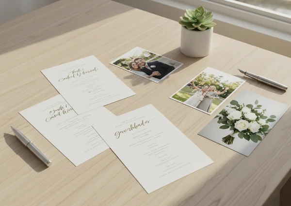 Photo choices for invitation design